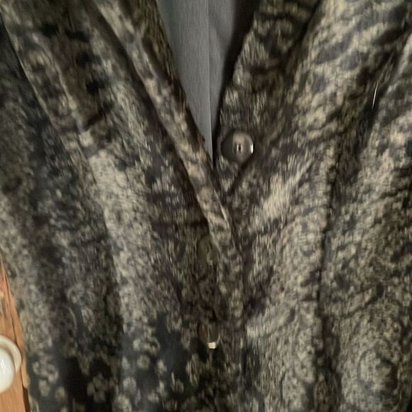 Vintage Betsey Johnson faux fur shearling leopard print midi coat - Picture 5 of 9